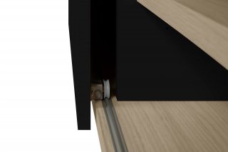 Meuble TV design NINA  Chêne clair et noir 